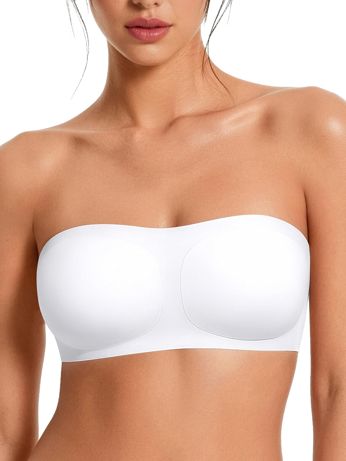 Detalle de Avidlove Strapless Bandeau Bra, Wireless Padded Seamless Tube Top