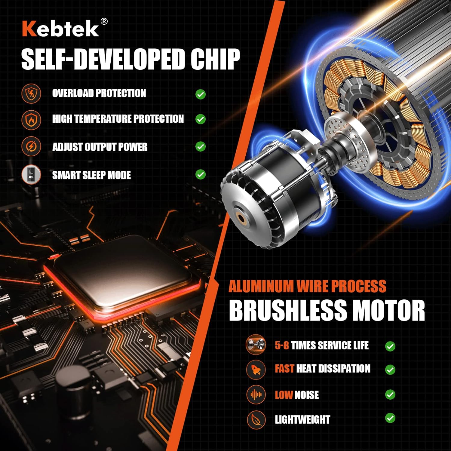 Detalle 2 de Kebtek KT930 Forbice elettrica da potatura 30 mm