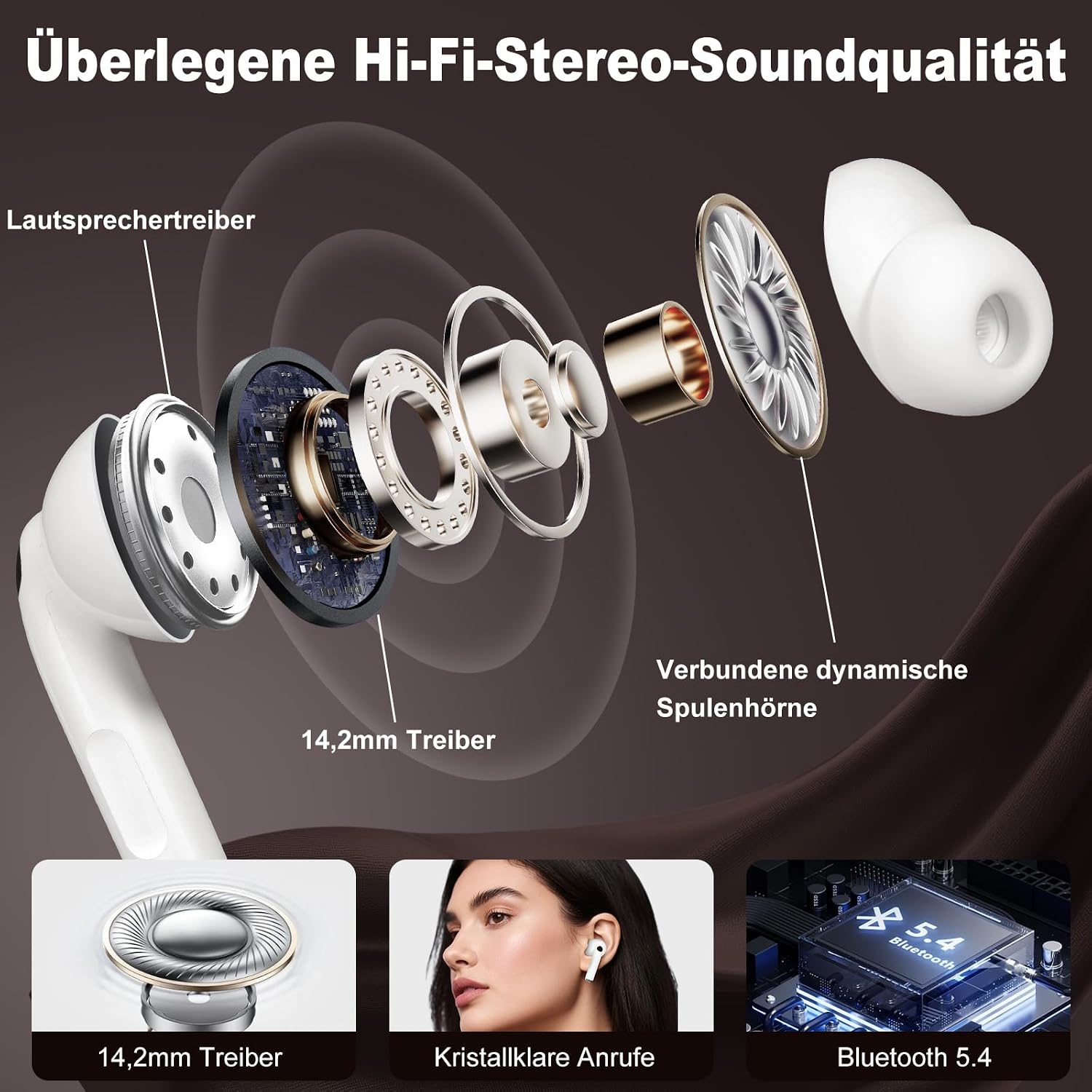 Thumbnail 3 de Bluetooth Kopfhörer In-Ear mit ANC und 48‑Stunden Akku