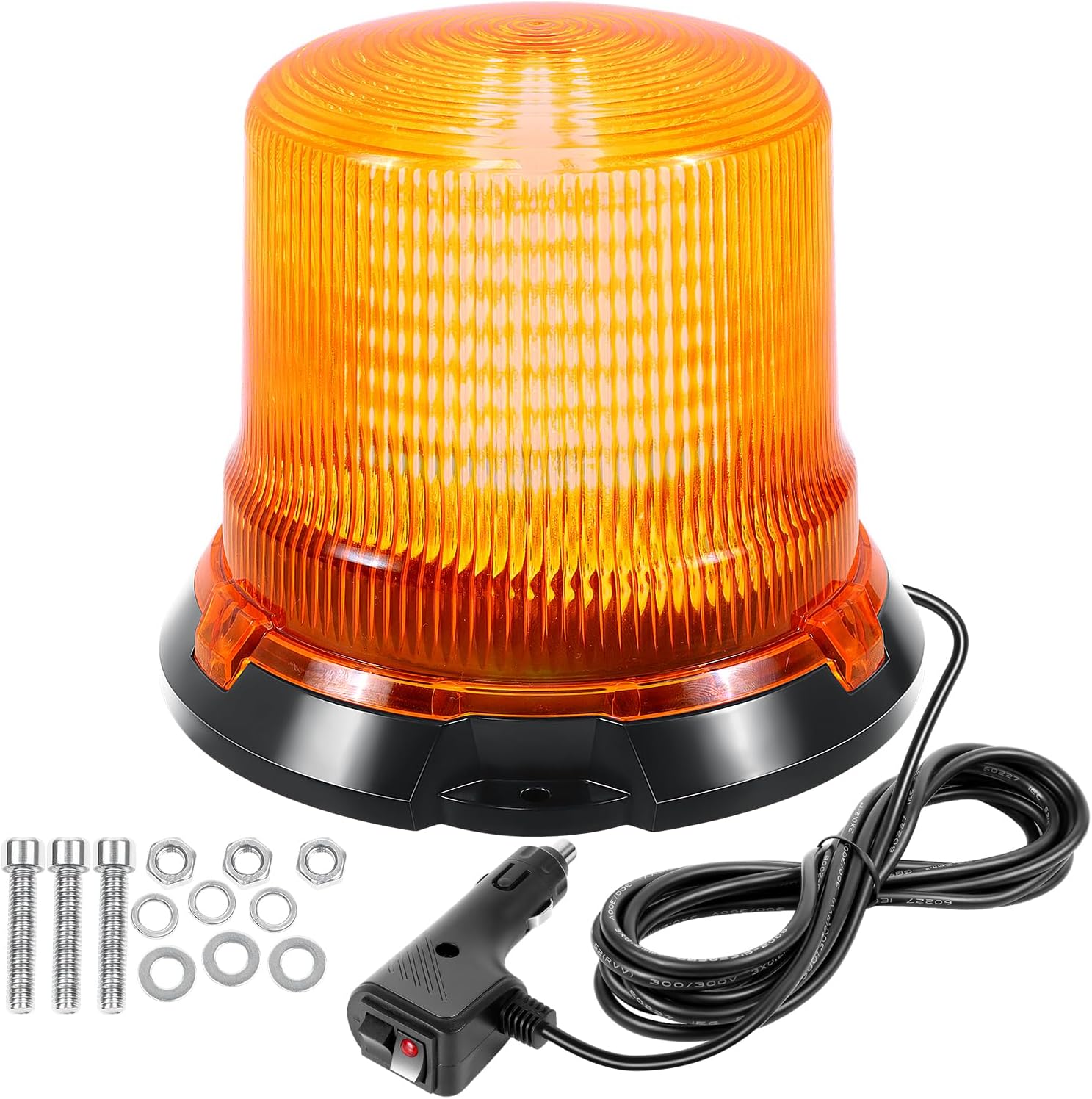 Willpower Amber Beacon Strobe Light 5-inch