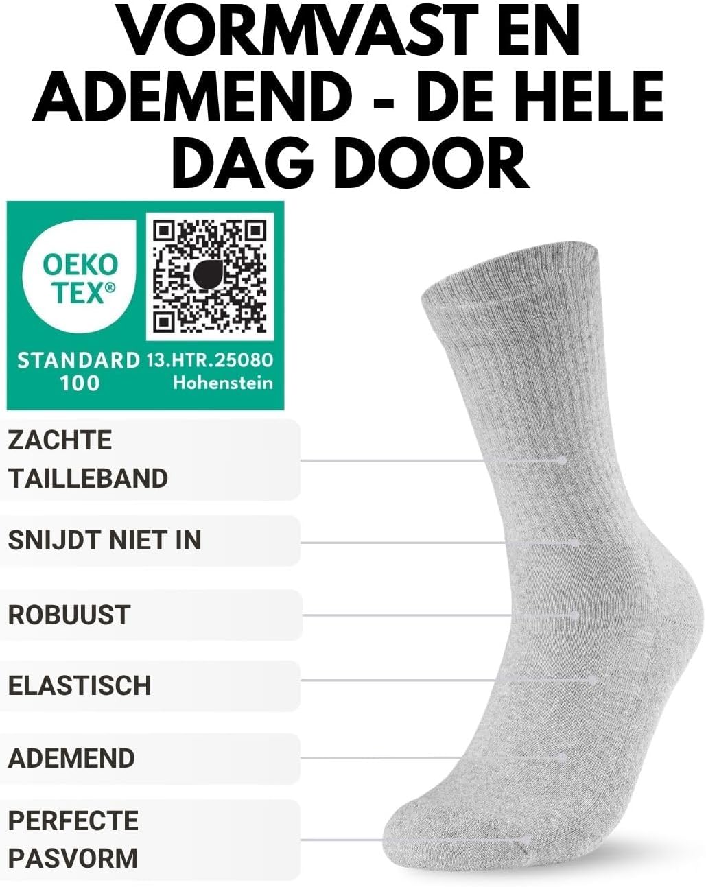 Thumbnail 2 de sockenkauf24 sportsokken, 10 paar katoenen tennissokken voor dames en heren