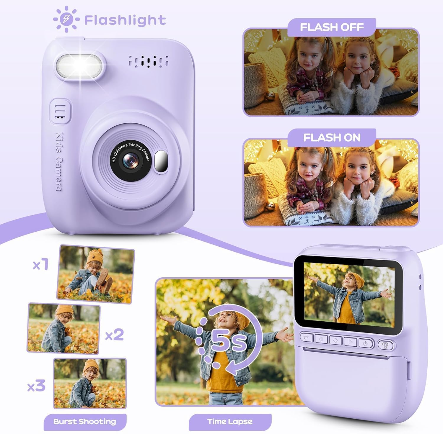Thumbnail 3 de GREENKINDER Kids Instant Print Camera 3-inch