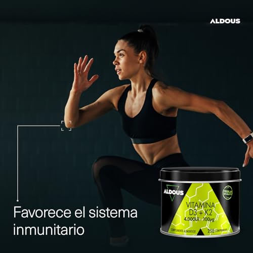 Thumbnail 6 de Vitamina D3 K2 4000 UI de Aldous Bio, 250 comprimidos – Dosis alta para huesos, músculos e inmunidad