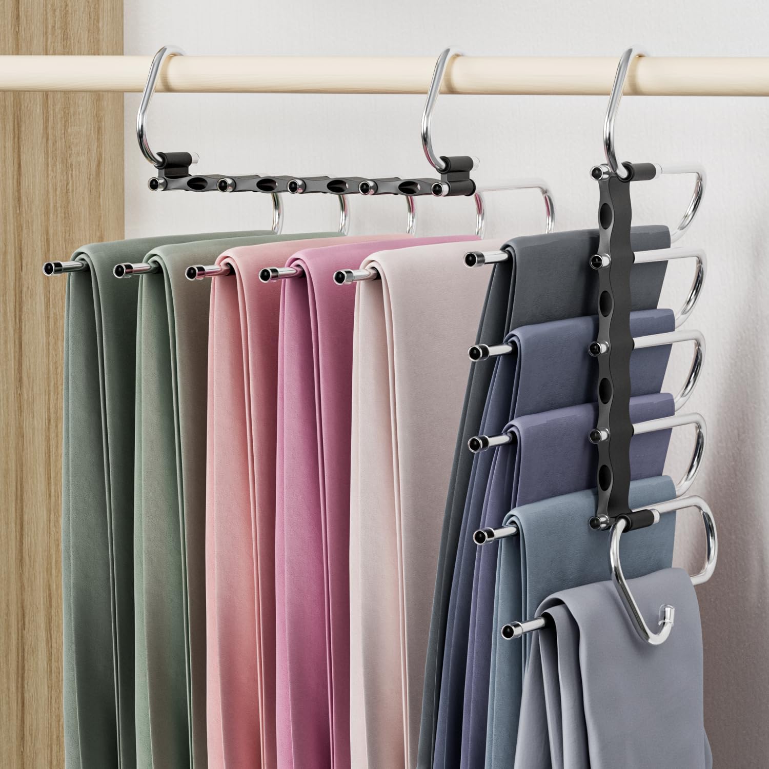 Detalle de DAMITA Percha múltiple 5 en 1 2 piezas