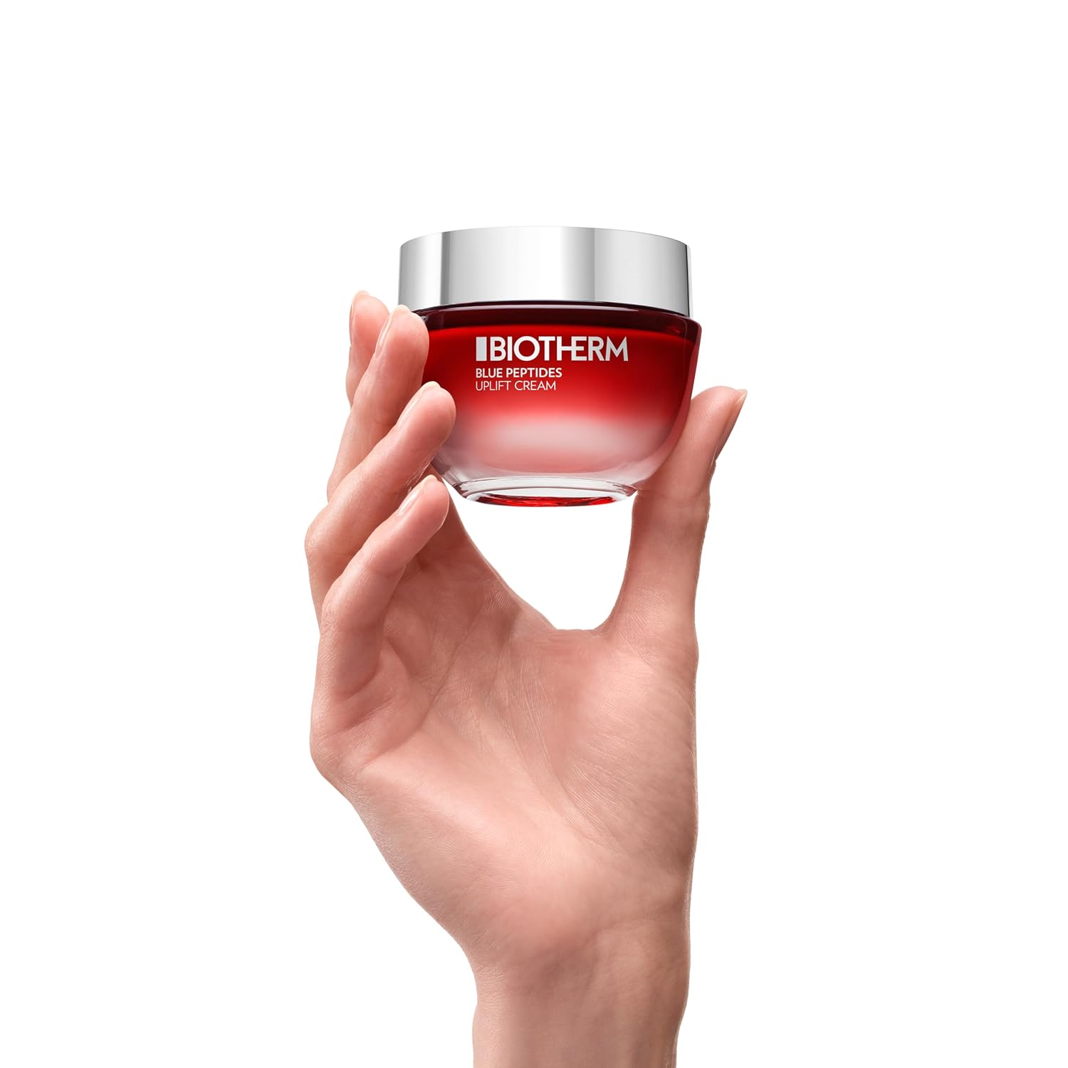 Detalle 2 de Biotherm Blue Peptides Uplift Cream – straffende Anti-Aging Tagescreme mit Kollagen-Peptiden (50 ml)