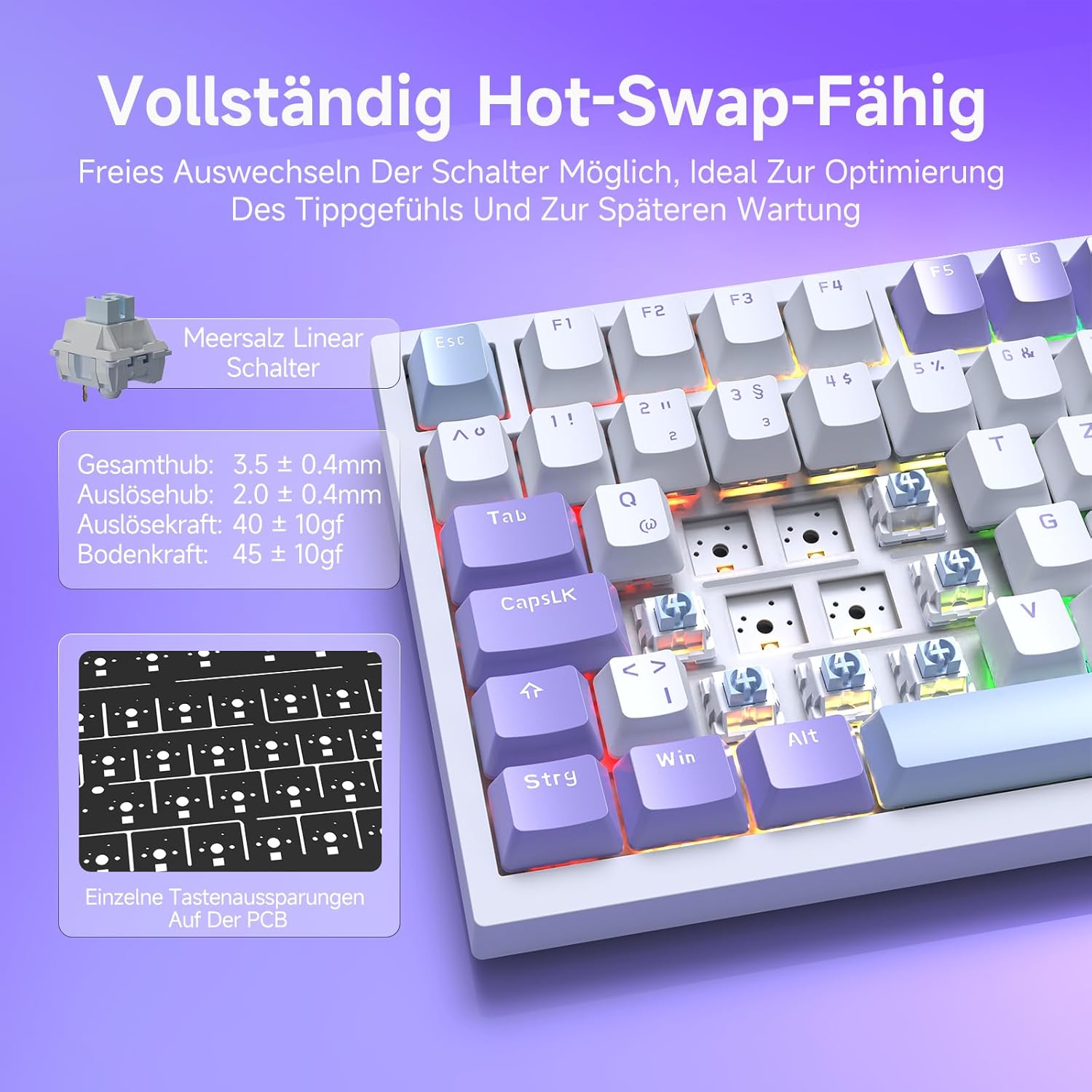 Thumbnail 4 de AJAZZ AK820 75% mechanische Tastatur