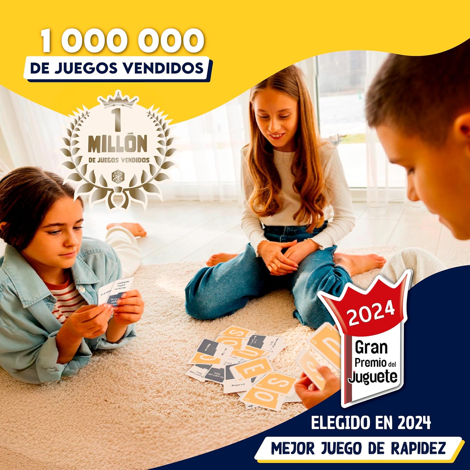 Thumbnail 1 de QuickStop - Juegos de Mesa para Familia y Amigos - Dinámico y Divertido - De 2 a 7 Jugadores - Gran Premio del Juguete 2024 - Regalo Original