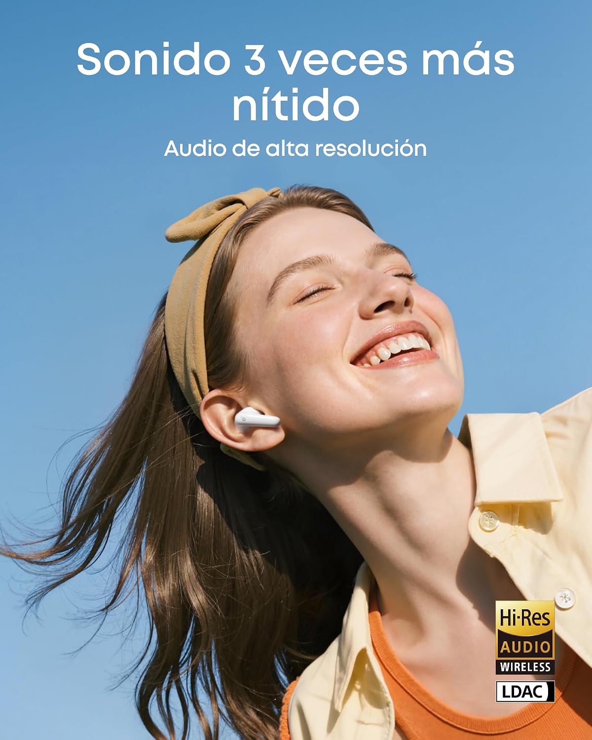 Detalle de Soundcore P31i de Anker: Auriculares Bluetooth con Cancelación de Ruido y Traducción en Vivo
