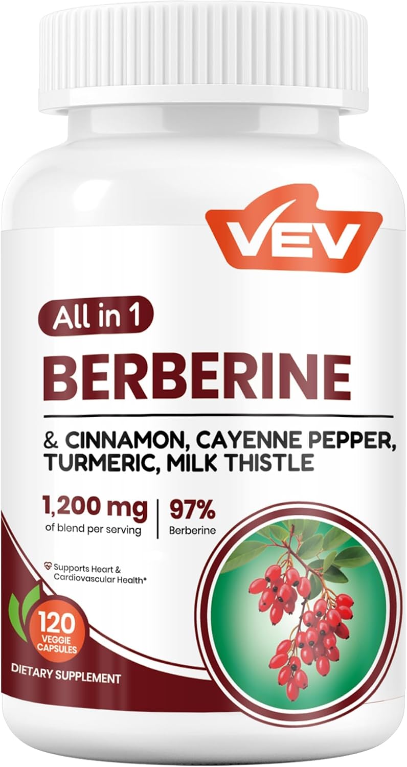 Detalle de VEV Berberine Supplement, 120 Capsules