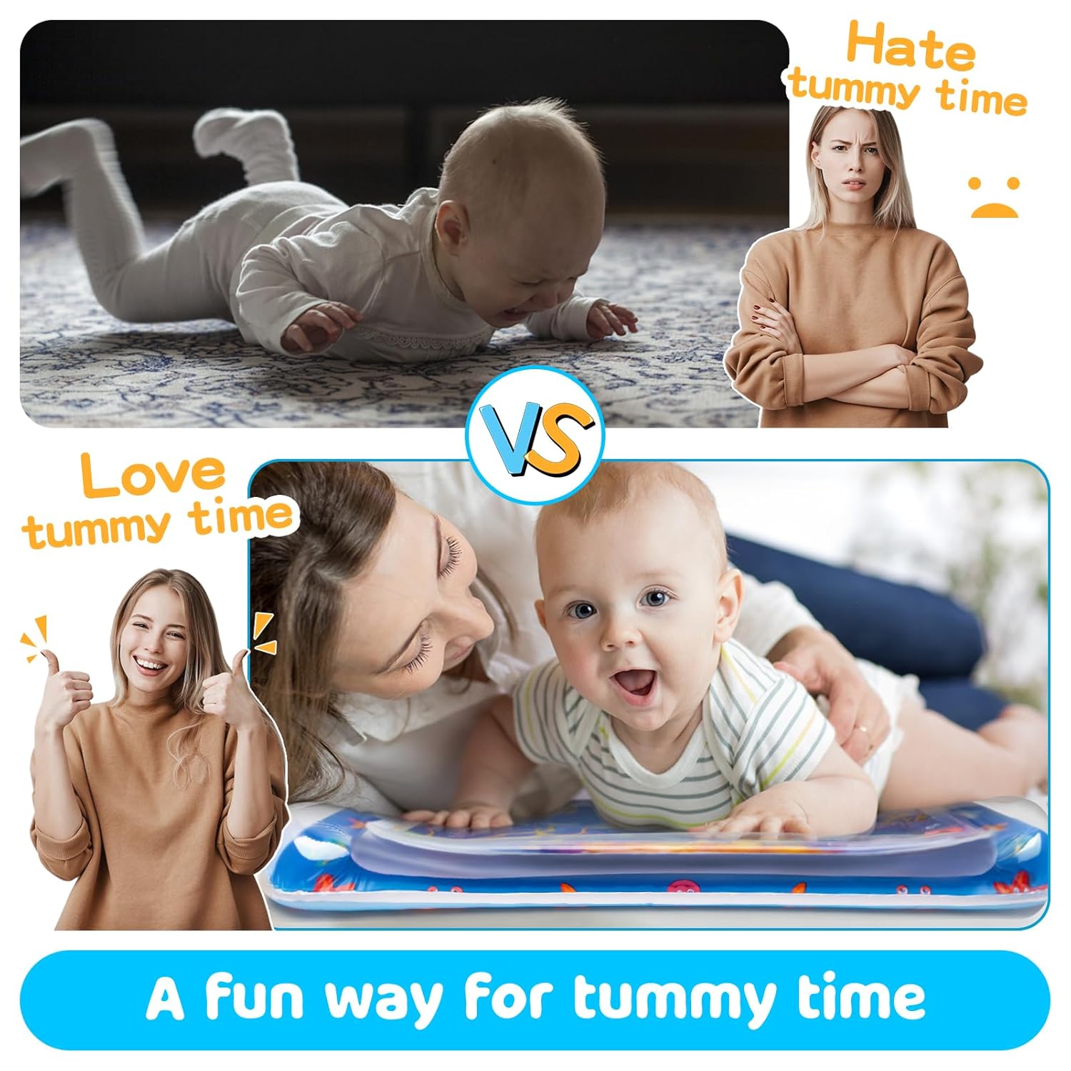 Detalle 2 de Yeeeasy Tummy Time Water Mat 3–24 Months