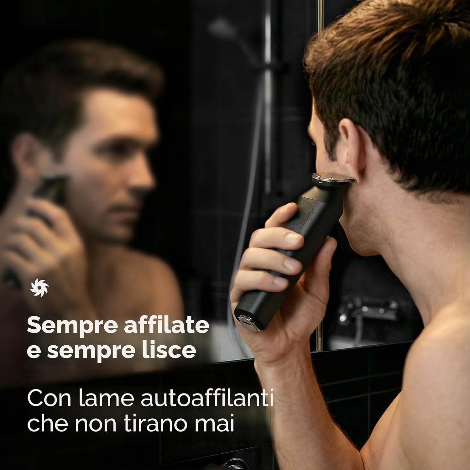 Detalle de Yineel Regolabarba Rasoio Elettrico 6-in-1: kit professionale per taglio capelli, barba e corpo