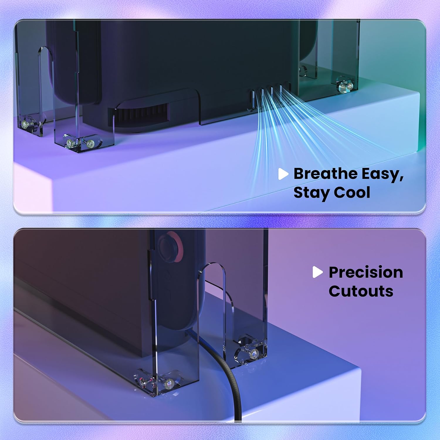 Thumbnail 4 de PlayVital Clear Acrylic Dustproof Cover for Switch 2