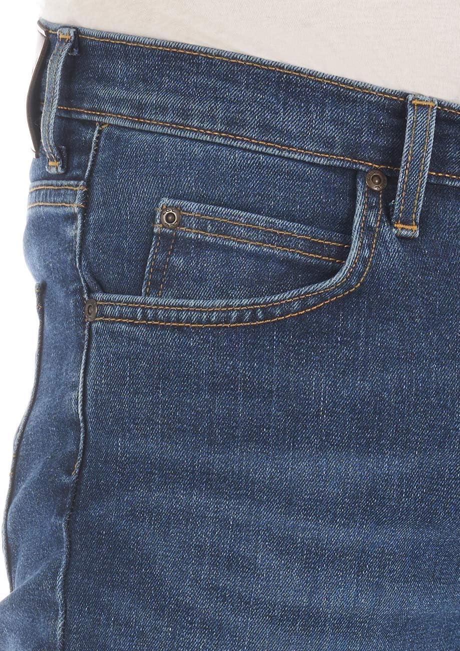 Detalle 2 de Lee Jeans Denver Bootcut Herren Stretch Jeans — Blau, Größe 30–40