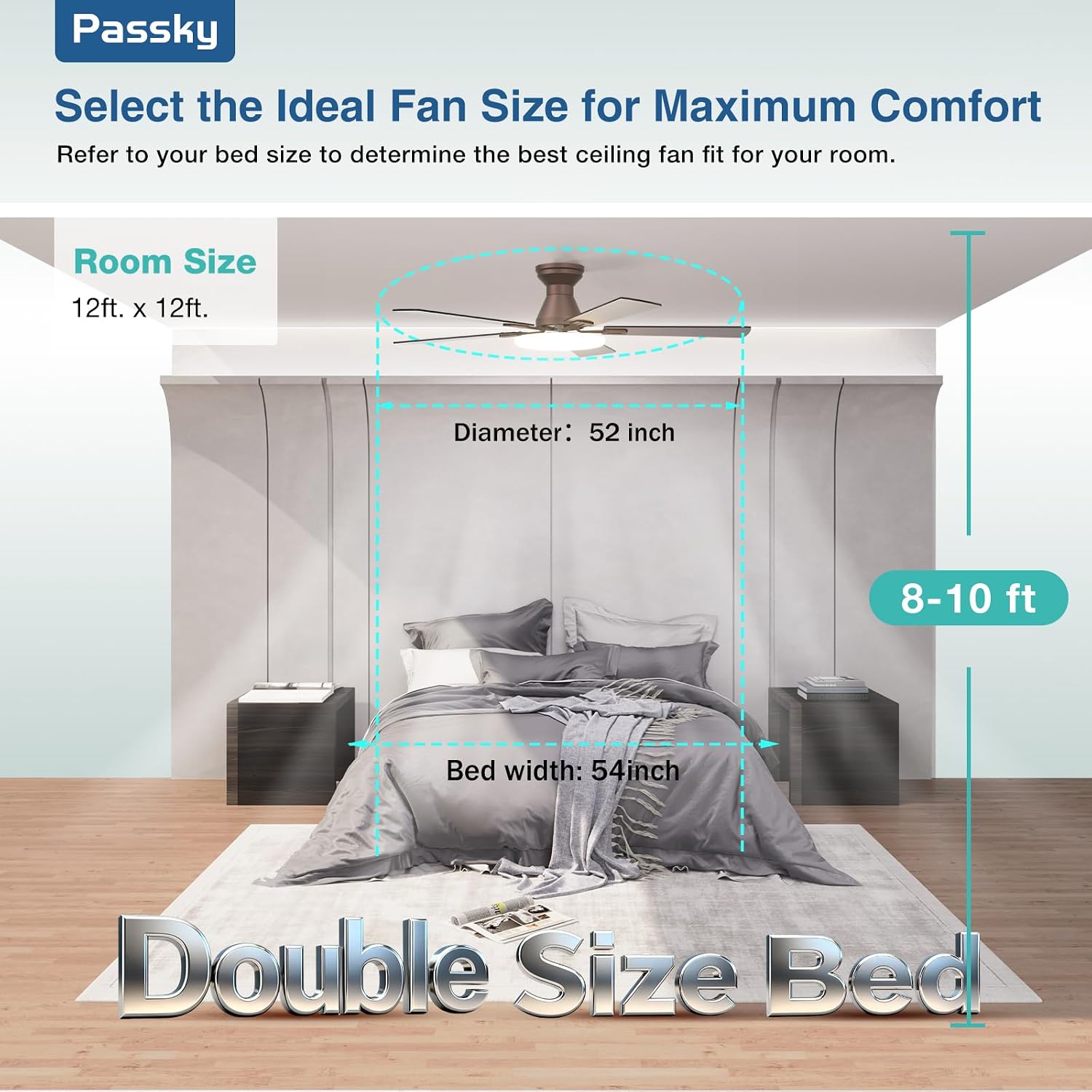 Thumbnail 6 de Passky 52-Inch Ceiling Fan