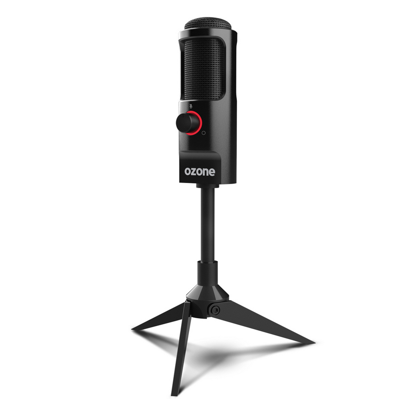 Detalle 2 de Ozone REC X50: Micrófono de condensador para streaming y locución en negro