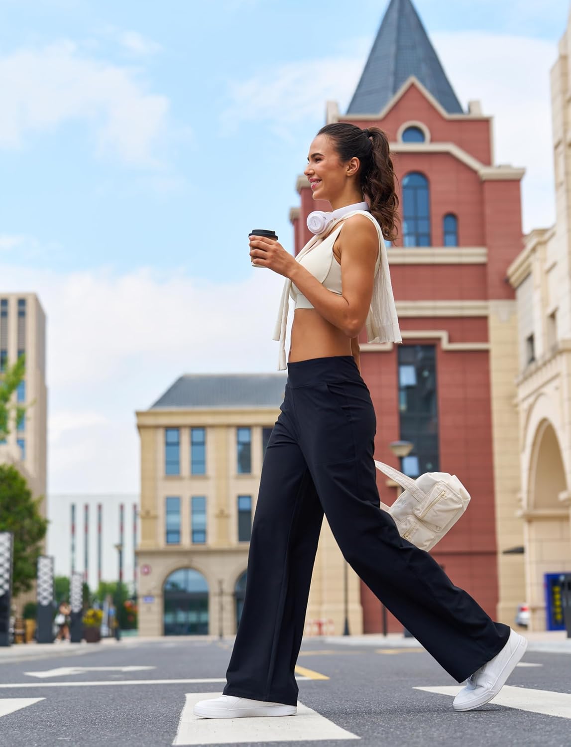 Thumbnail 2 de Uowou Wide Leg Pants 4-way Stretch