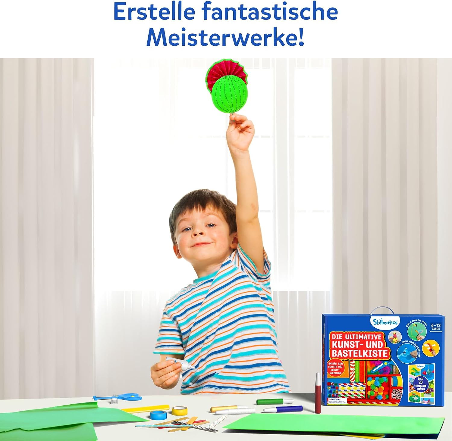 Detalle de Skillmatics Die ultimative Bastelkiste – 2000+ Teile, Kreativset für Kinder 6–13