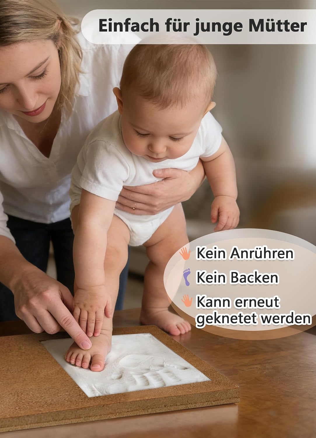 Thumbnail 3 de PewinGo Baby Handabdruck Set 1 Rahmen