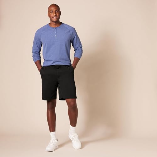 Thumbnail 6 de Amazon Essentials Men's Classic Fit 9" Chino Shorts with Pockets (Black, 44W)