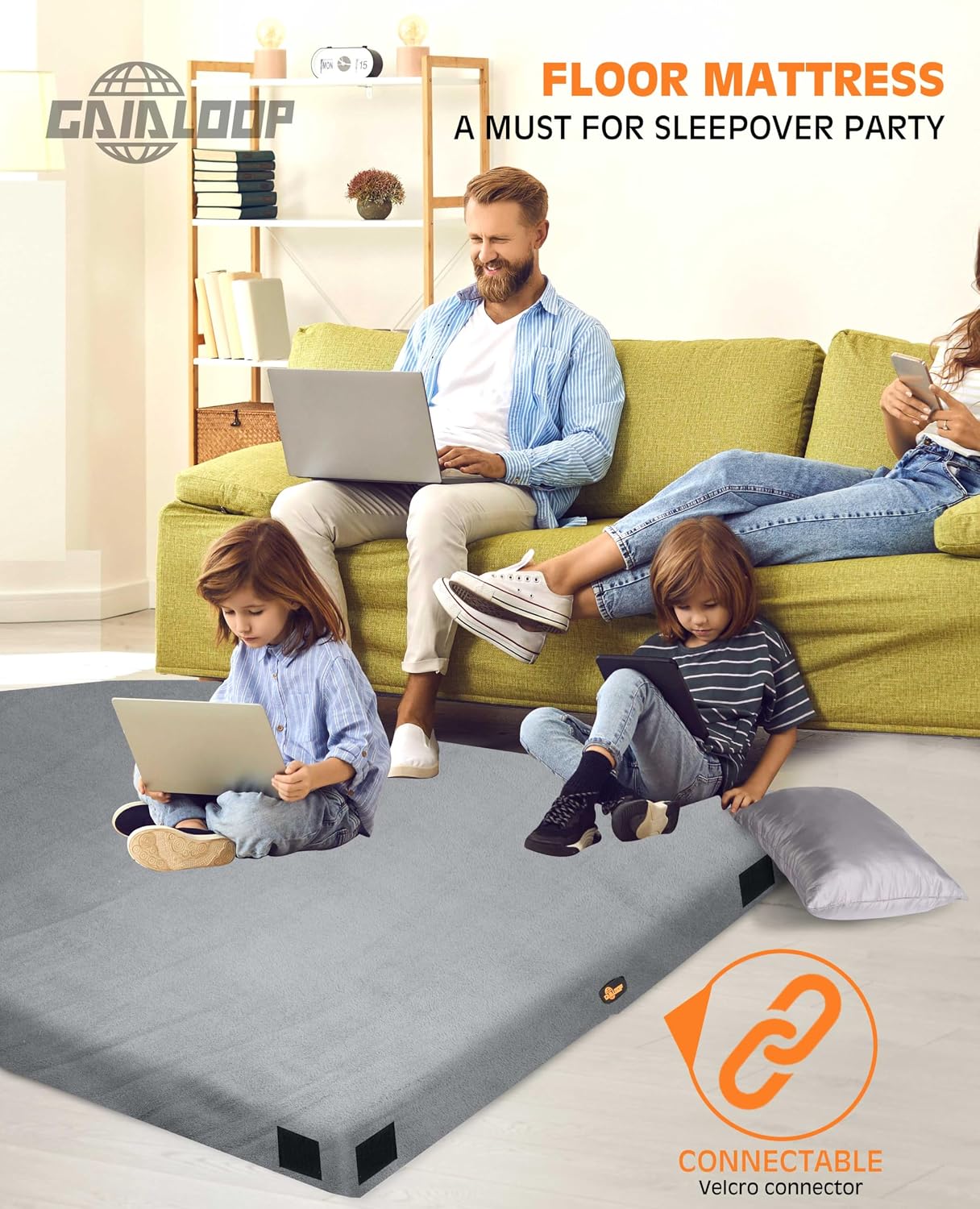 Detalle 2 de GAIALOOP 3-Inch Memory Foam Camping Mattress