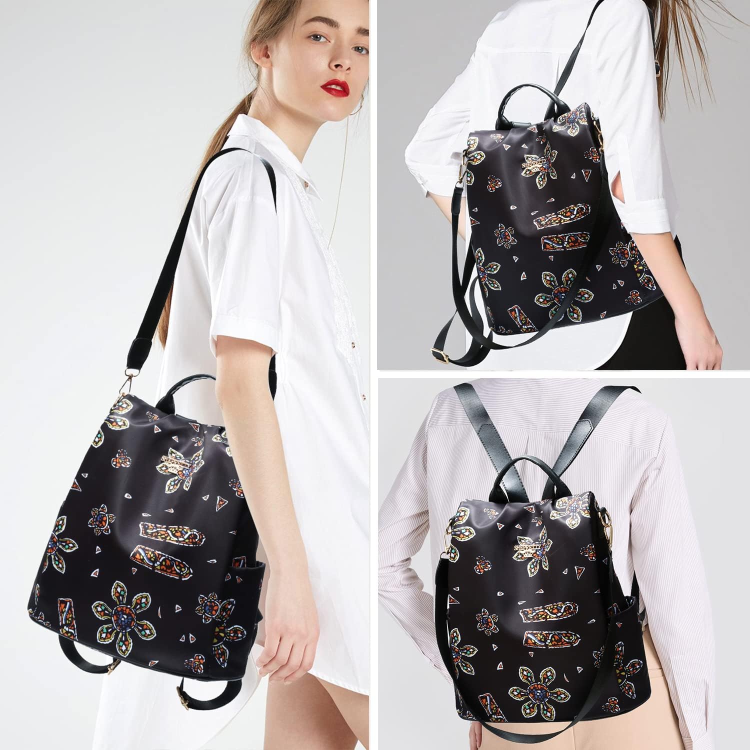 Thumbnail 6 de Shepretty Zaino piccolo da donna: borsa impermeabile, versatilità e design antifurto