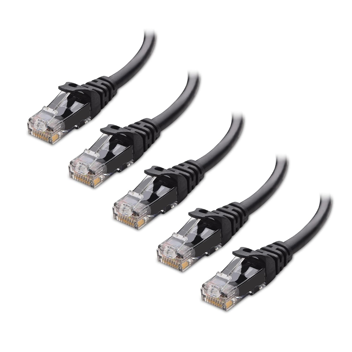 Detalle de Cable Matters 5-Pack 1.5m Cat6 Snagless Short Ethernet Cables