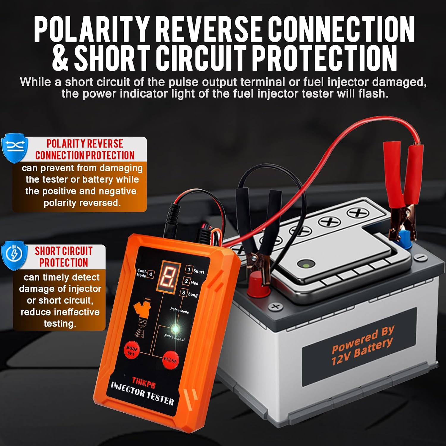 Thumbnail 6 de THIKPO Universal Fuel Injector Tester and Cleaner Tool Kit: Dual-Channel 8 Pulse Modes