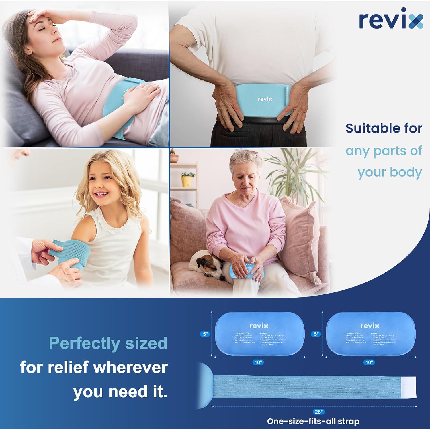 Detalle de REVIX Ice Packs 10 x 5 Inch