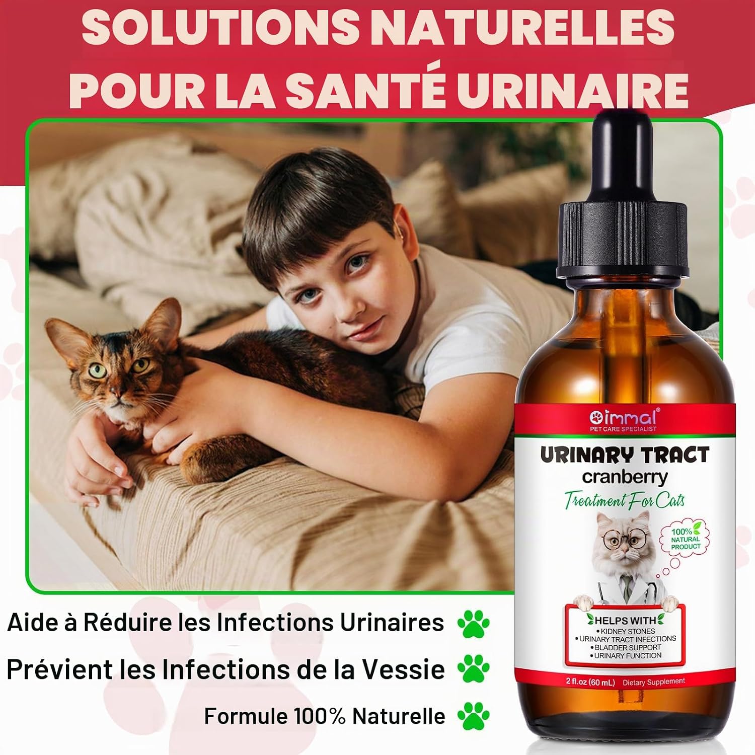 Thumbnail 5 de RoongDuuDll ND-CAT-02 urinewegendruppels voor katten, 60 ml