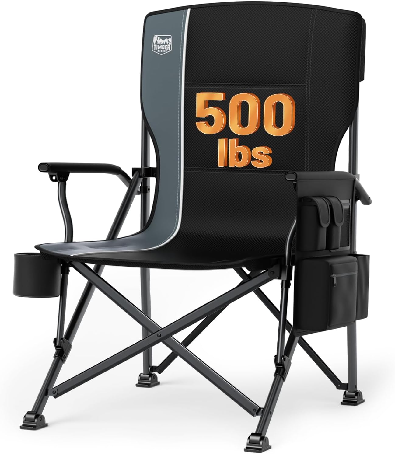 Detalle de Timber Ridge Folding Camping Chair, 500 lb Capacity