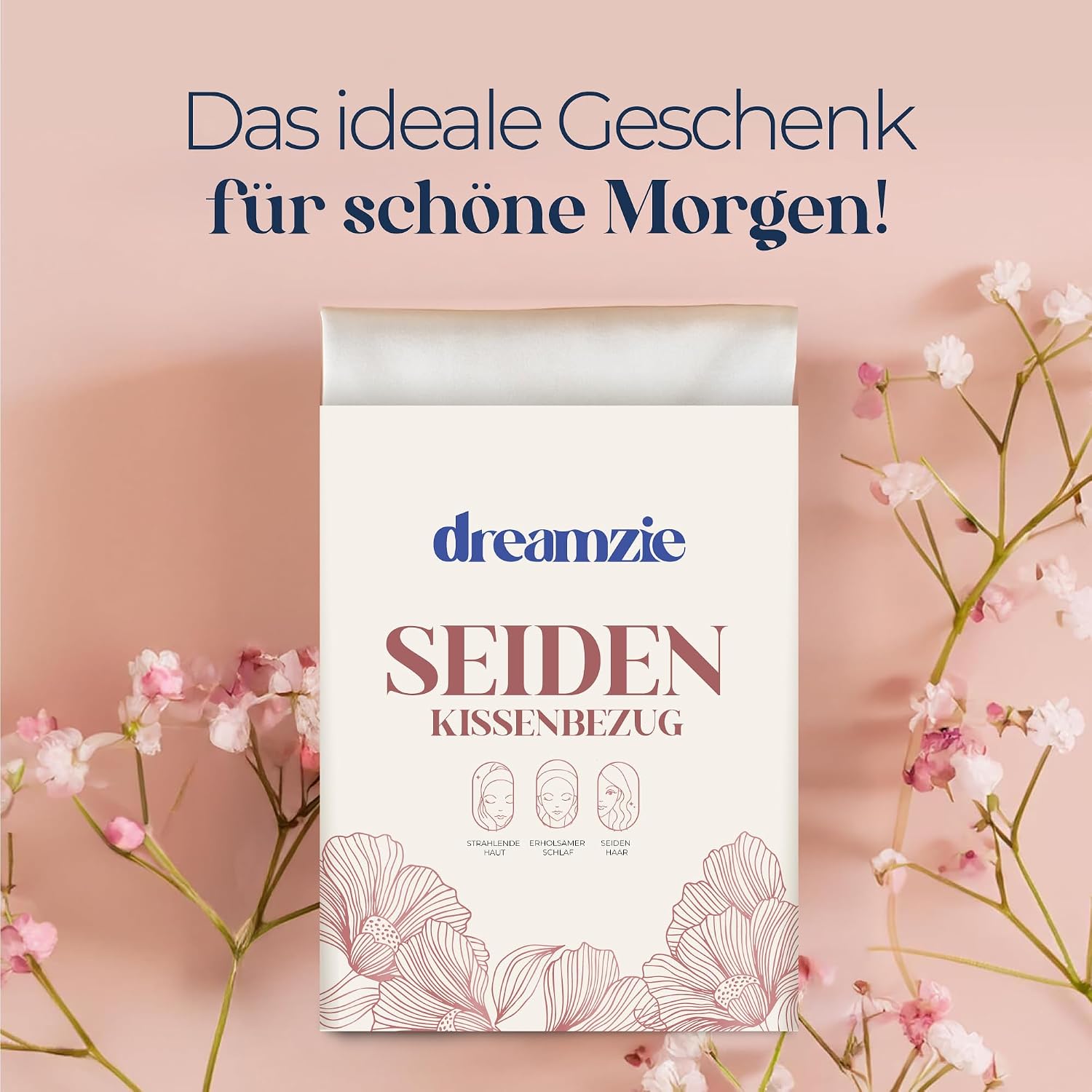 Thumbnail 6 de Dreamzie Seidenkissenbezug 80x80 cm