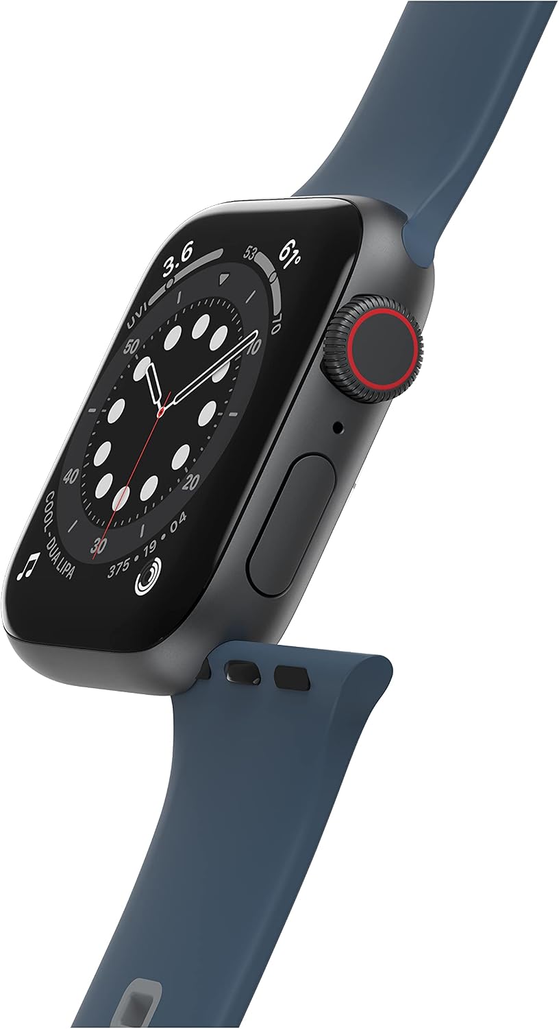 Thumbnail 6 de OtterBox Bracelet de montre intelligent 42 mm en silicone noir — compatible Apple Watch (40/41/42 mm), Samsung Galaxy 4 et Fitbit Versa 3