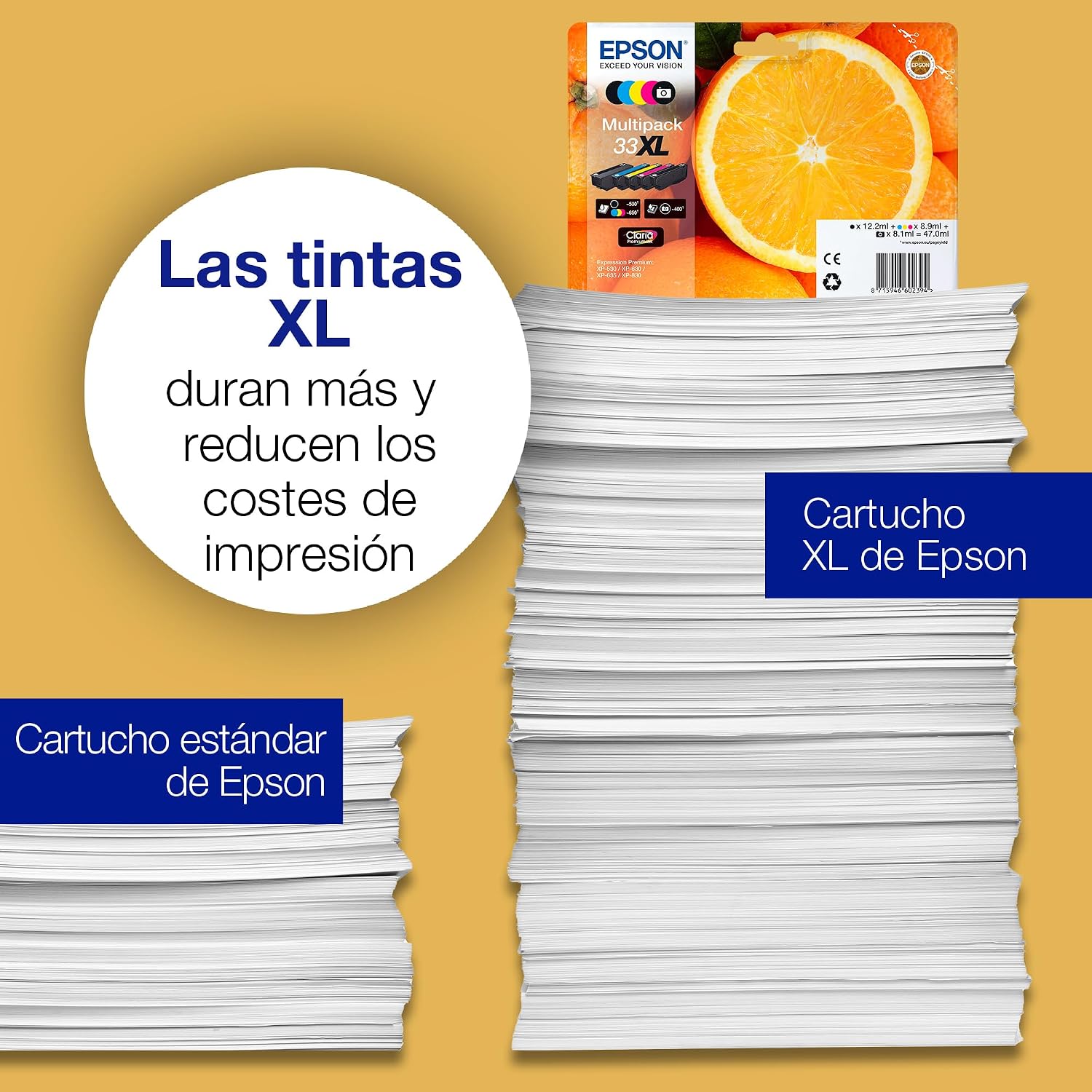 Thumbnail 3 de Epson C13T33374510 - Pack de 5 cartuchos de tinta 🎨