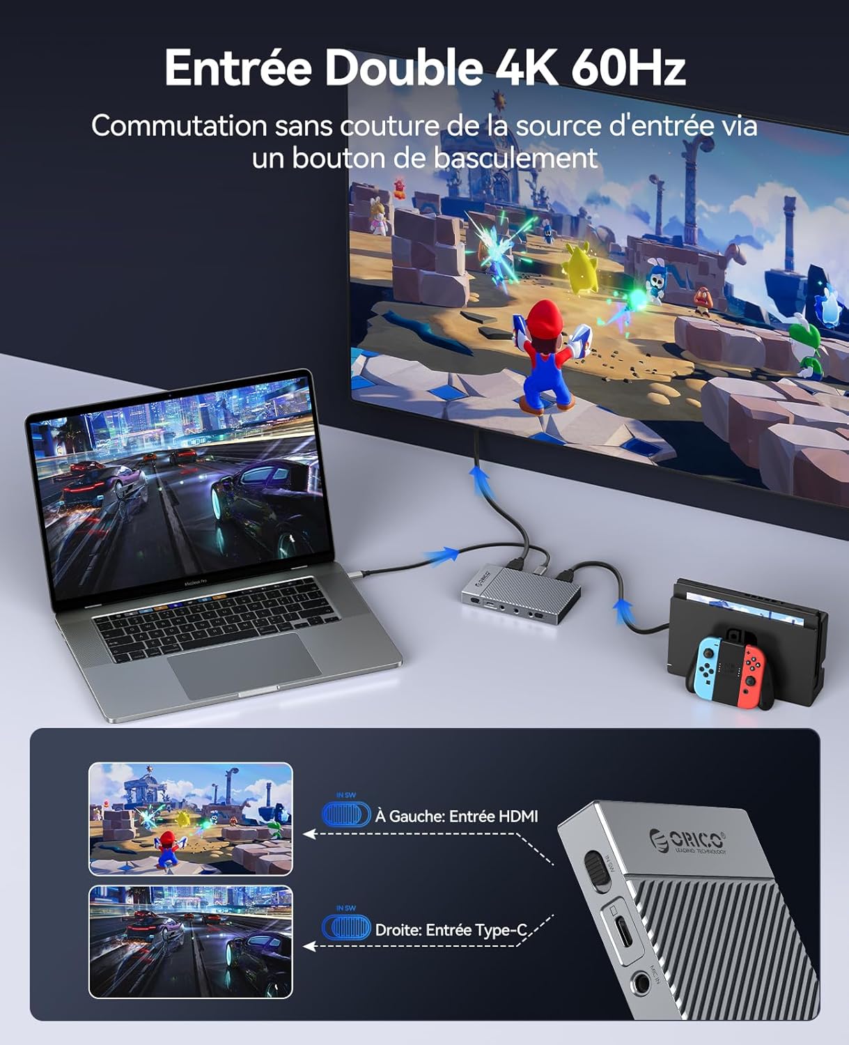 Detalle de ORICO IS6 Capture en 4K 60 Hz