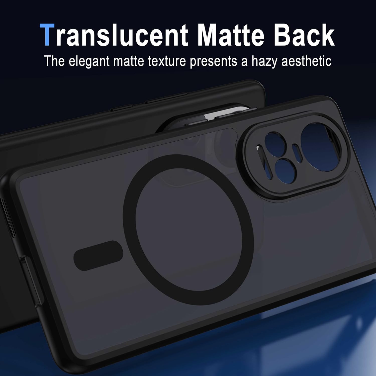 Thumbnail 4 de XTCASE Coque magnétique pour Oppo Reno 10 / Reno 10 Pro 5G – Dos translucide, PP Dur et TPU, compatible MagSafe
