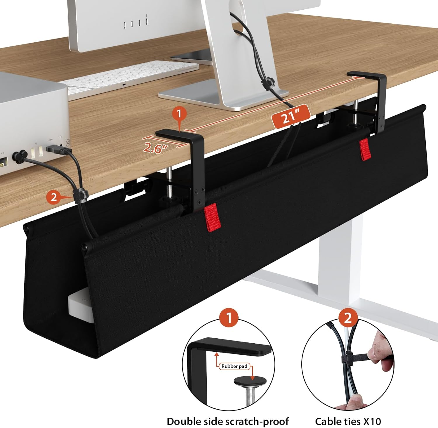 Detalle de Univivi 36" Cable Management Tray