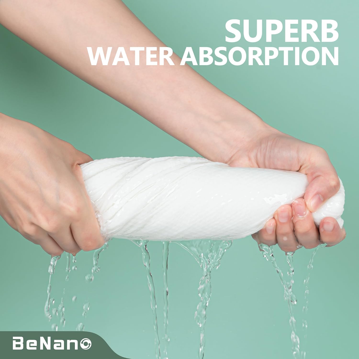 Thumbnail 4 de Benano Premium Compressed Towel Tablets (5 Pack) – 100% plant-fibre disposable & reusable bath towel