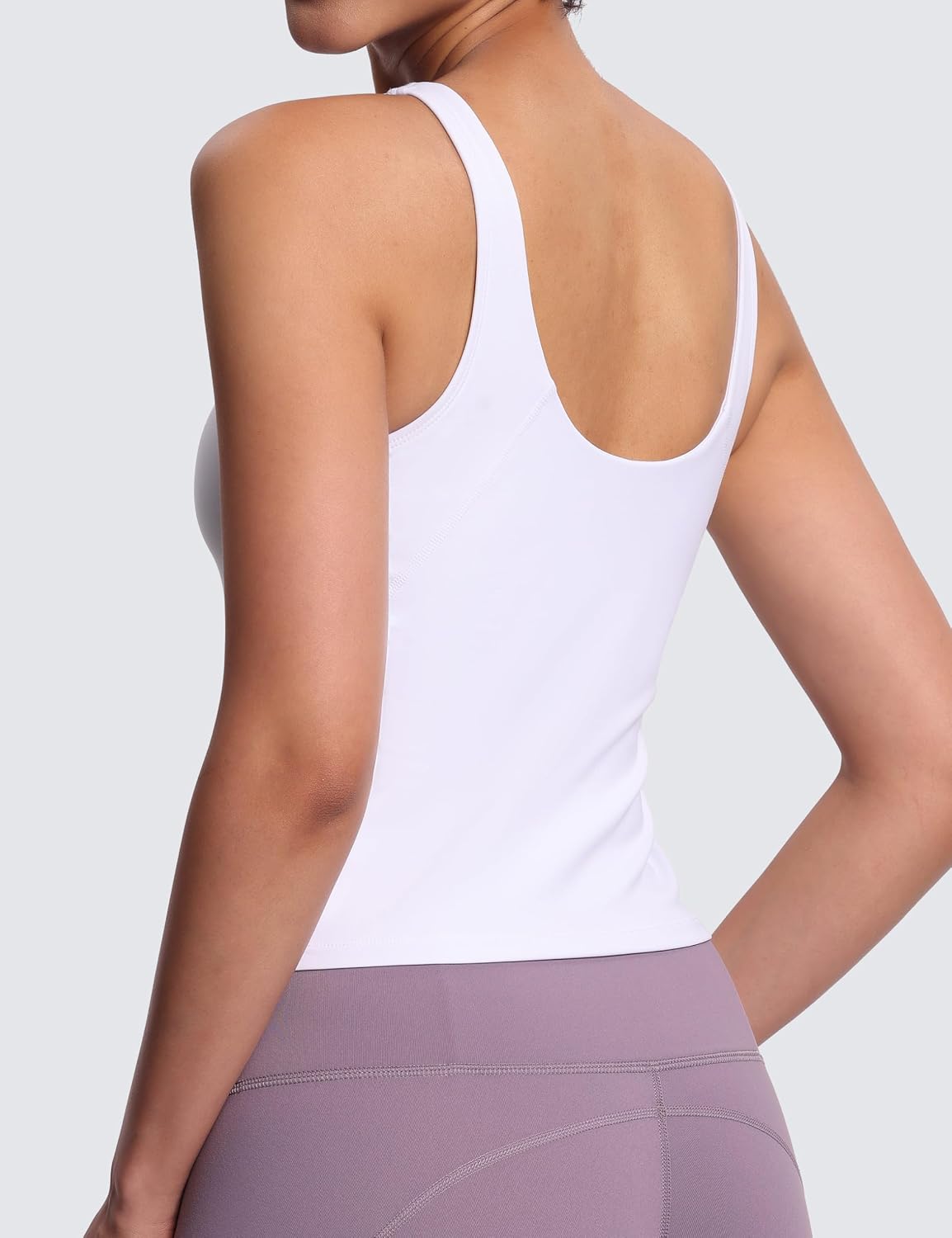 Detalle de THE GYM PEOPLE Reggiseno sportivo da donna senza ferretto imbottito, per allenamento e yoga