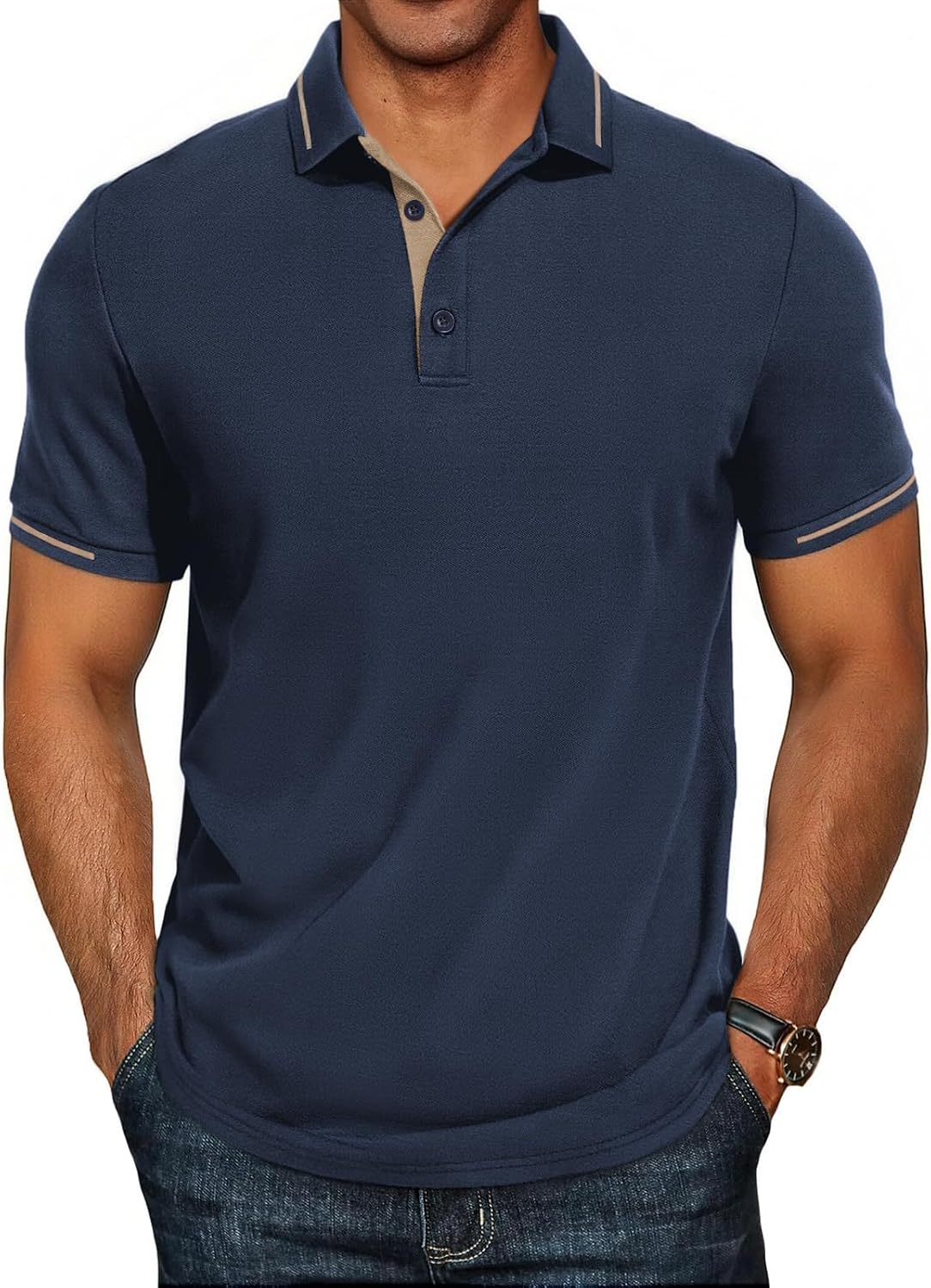 Detalle de Herren Poloshirts-Business Kurzarm