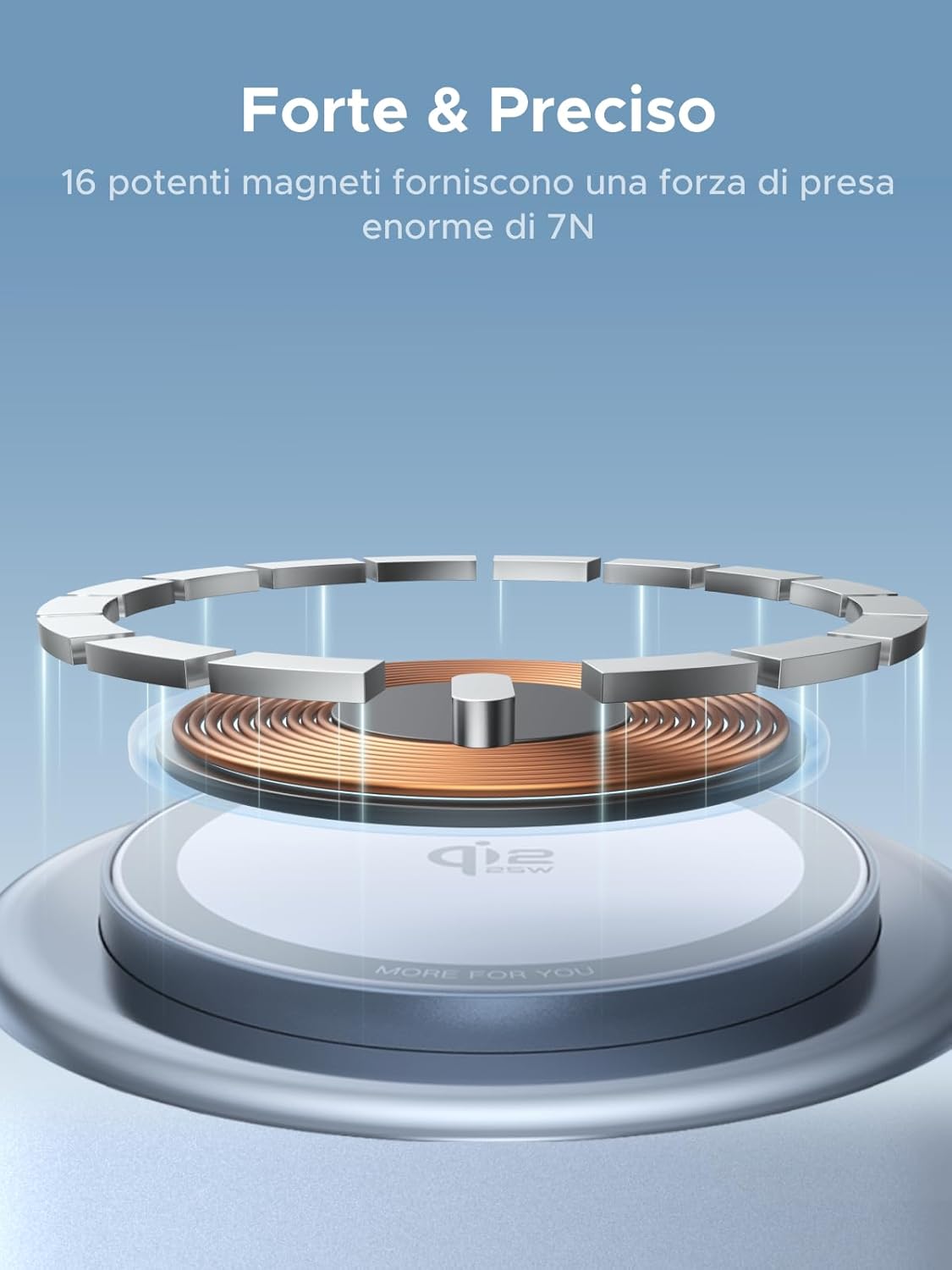 Thumbnail 5 de UGREEN Uno Qi2 25W 2 in 1 Caricatore Wireless MagSafe: design magnetico, versatilità 2 in 1 e angolo regolabile