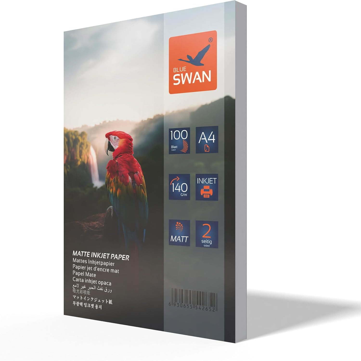 Detalle de BLUE SWAN Carta Fotografica Opaca A4 da 140 g/m², 100 fogli fronte-retro, per stampanti inkjet