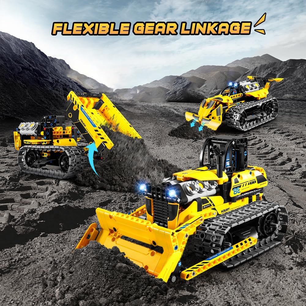 Thumbnail 6 de PLAXSOON Technik Ferngesteuertes Baufahrzeug – 3-in-1 Bausatz mit App-Steuerung, 452 Teile, Wiederaufladbare Akku