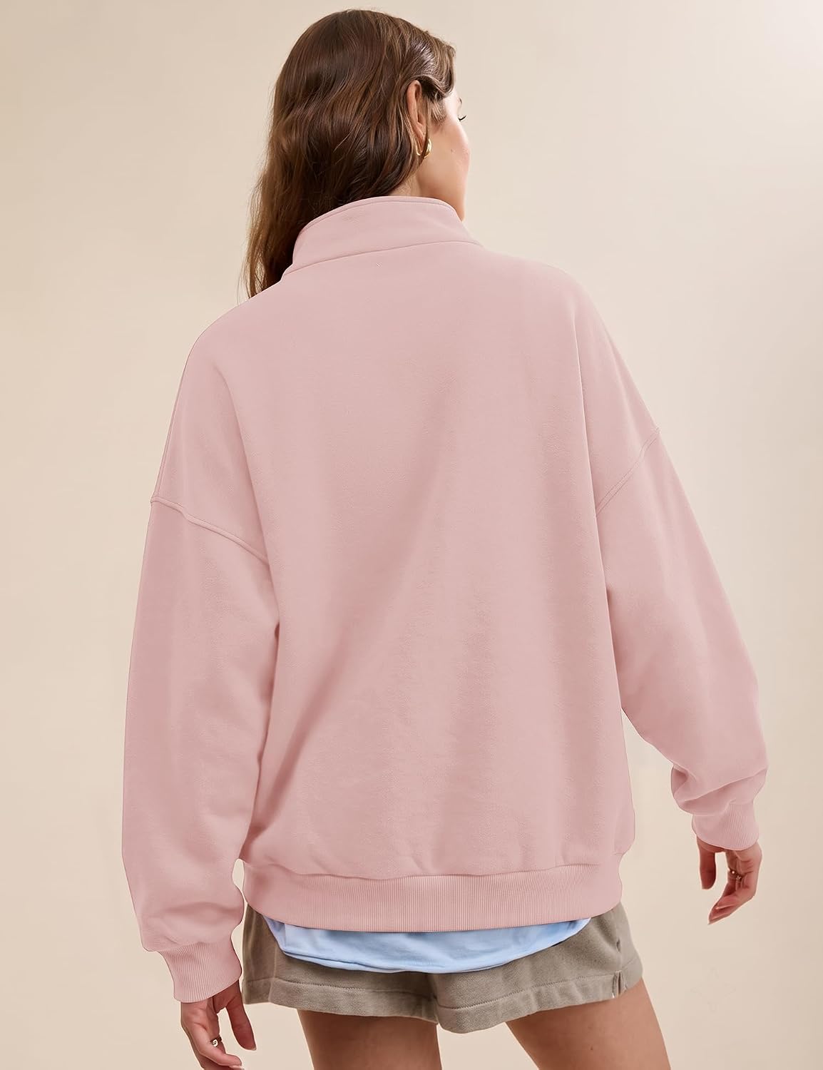 Detalle de LOMON Women's Sweatshirt, Cotton-Polyester Blend
