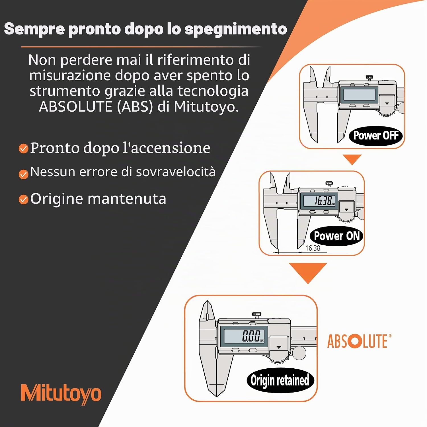 Thumbnail 4 de Mitutoyo 500-181-30 Calibro digitale ABS AOS CD-15APX, 0-150 mm | 0,01 mm — origina memorizzata