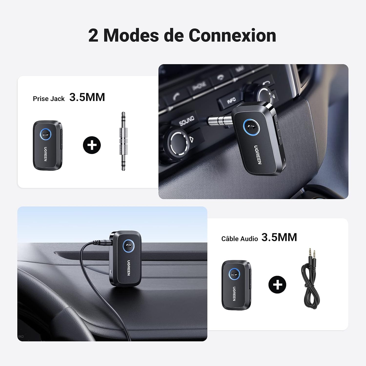 Thumbnail 4 de UGREEN Récepteur Bluetooth 6.0 Jack 15h