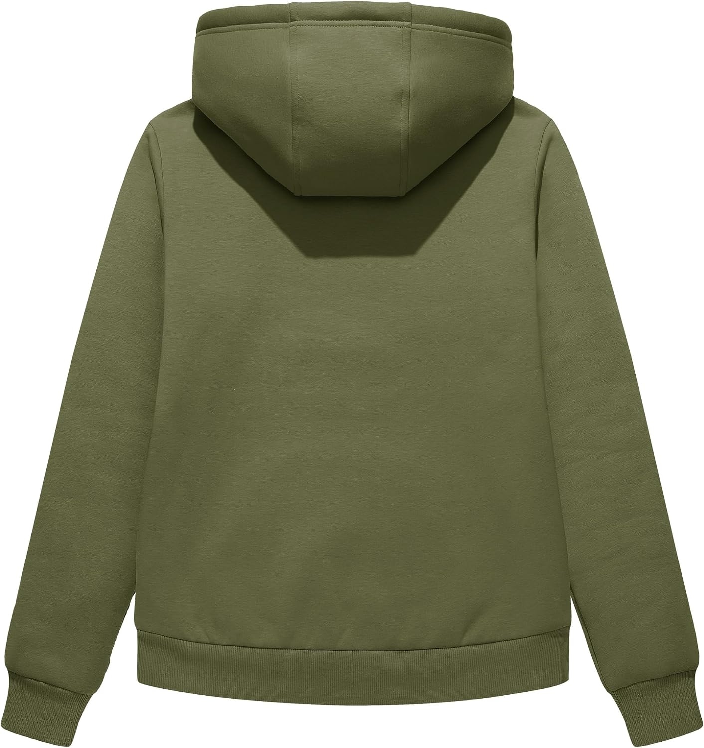 Detalle de MAGCOMSEN Women's Sherpa-Fleece-Lined Hoodie, Heavyweight with Kangaroo Pocket