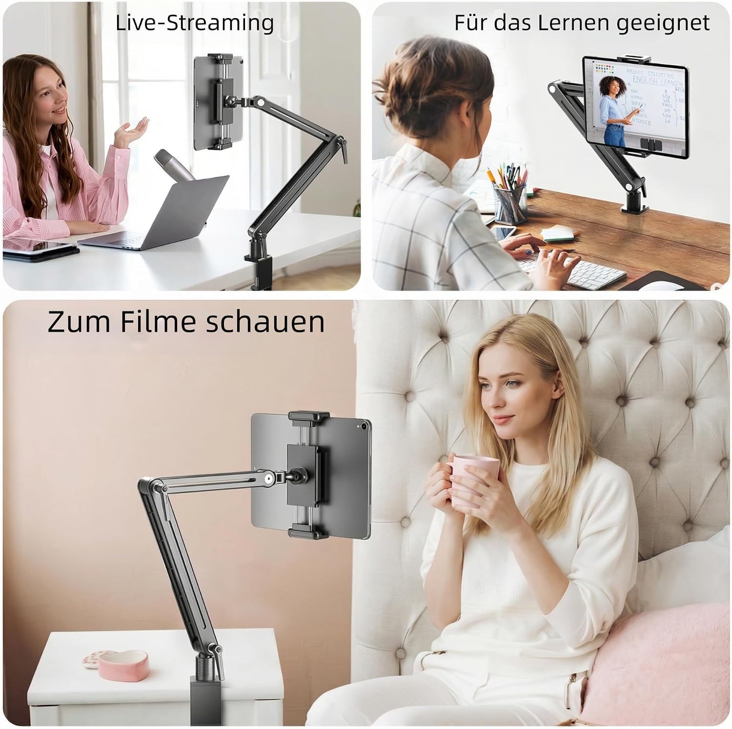 Thumbnail 6 de Feising Tablet-Halterung für Tisch aus Aluminium – tragbar für 4,7 bis 18,5 Zoll (iPad & Galaxy)