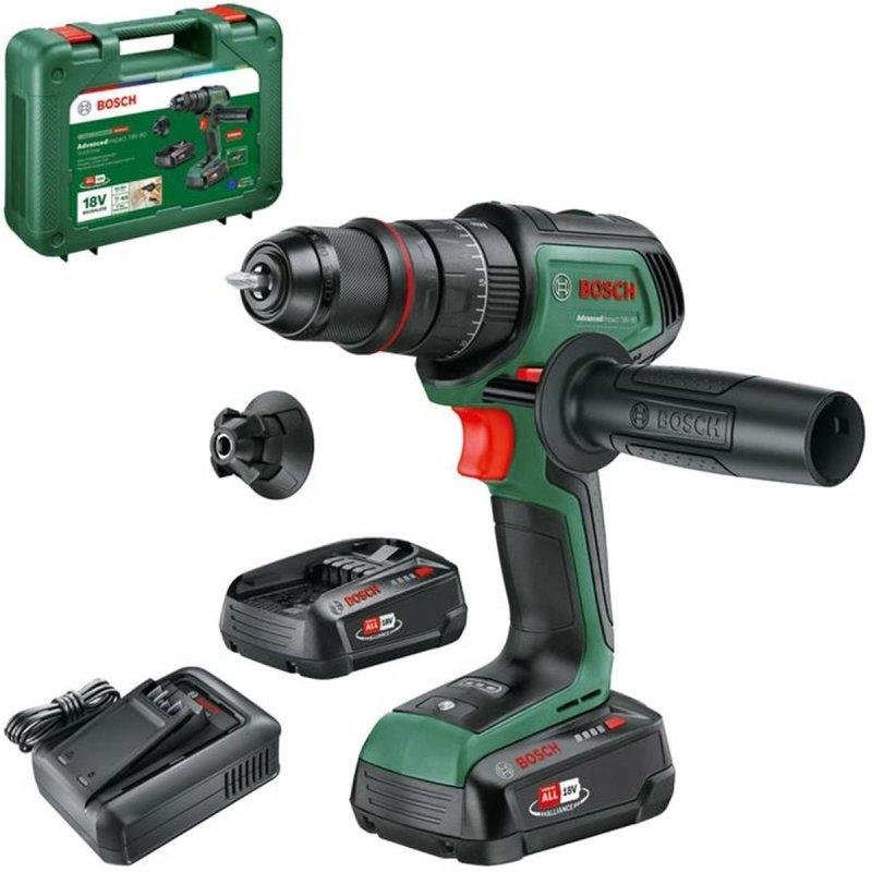 Imagen de Bosch AdvancedImpact 18V-80 QuickSnap Kit: taladro percutor a batería con 2 baterías en OfertitasTOP