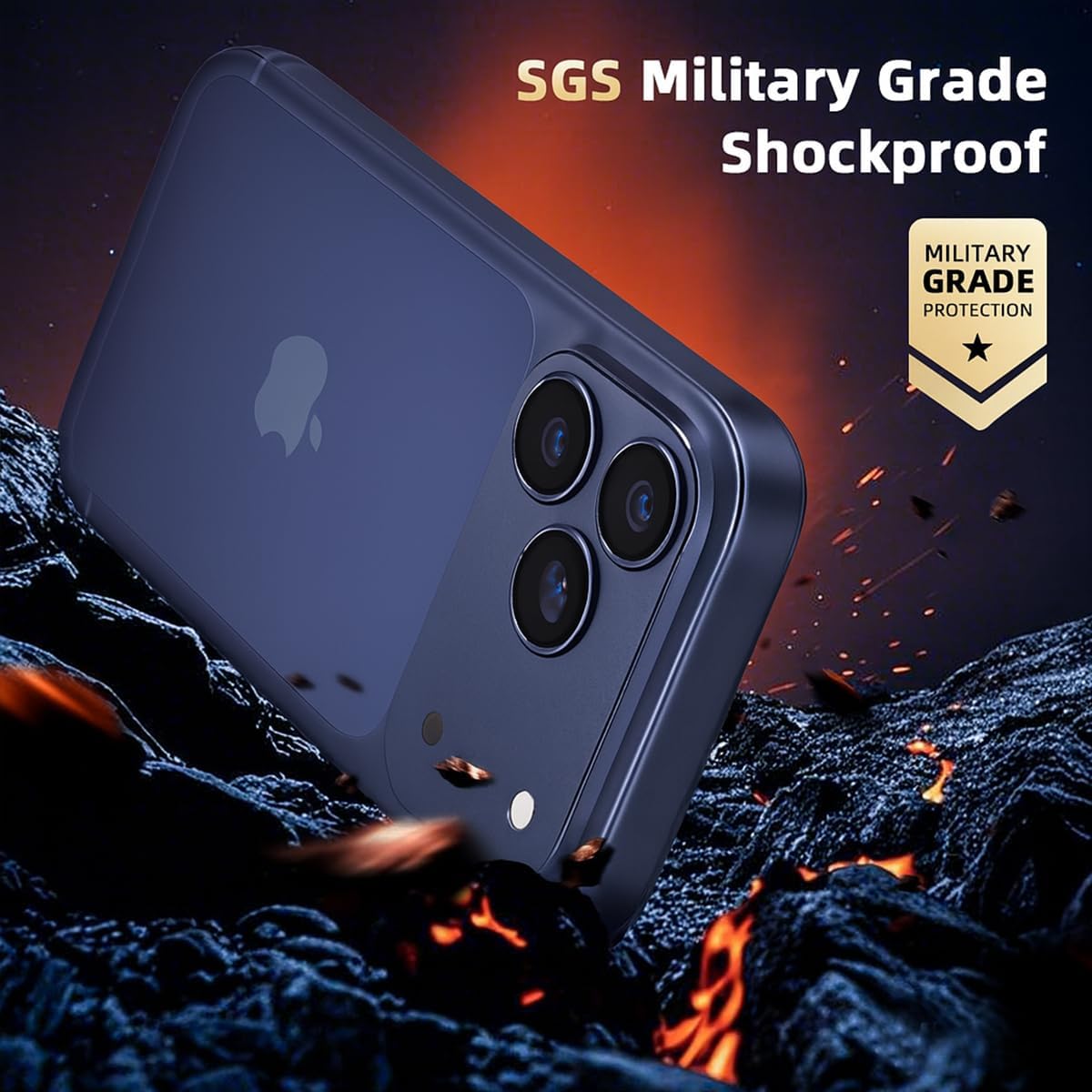 Detalle de Jurqqer Camera Lens Protector for iPhone 17 Pro Max 9H