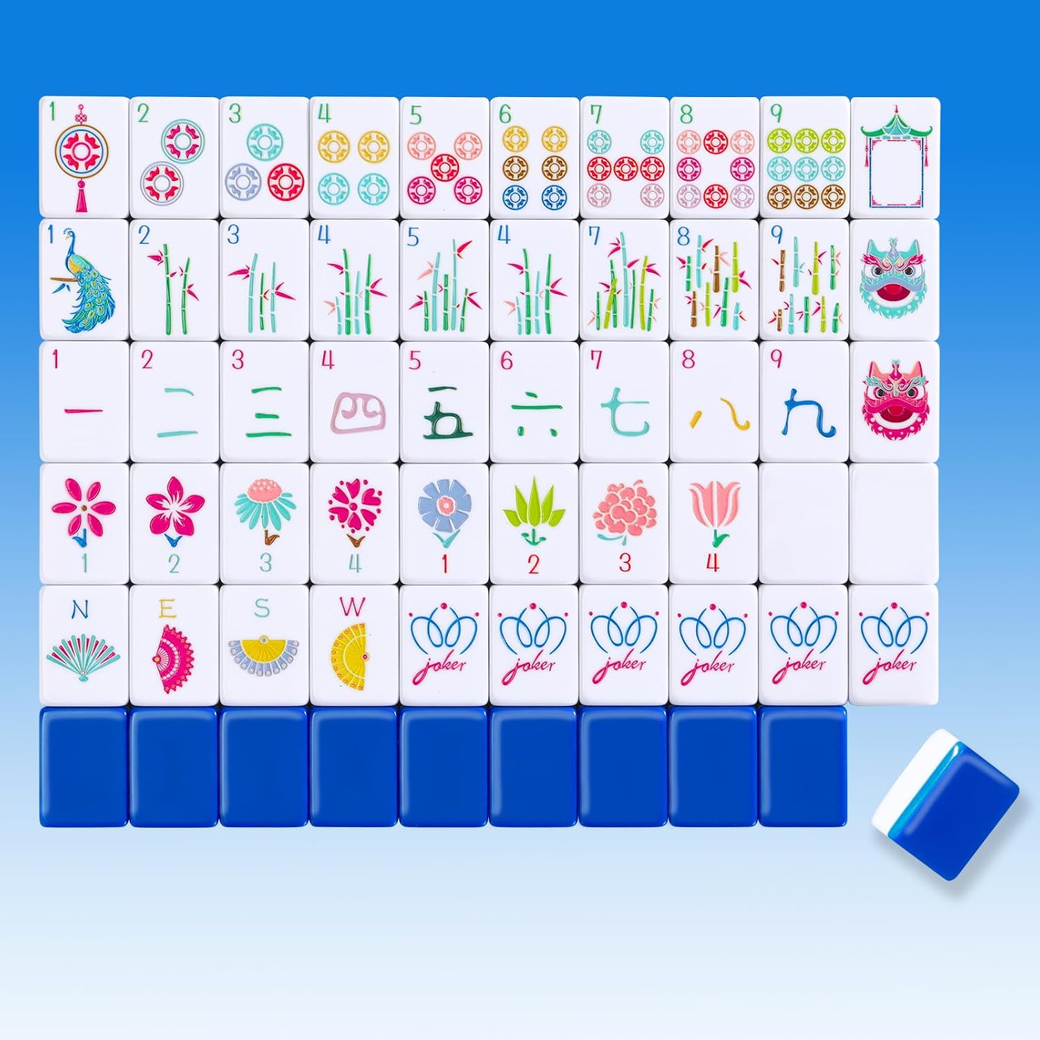 Detalle de My Mahjong Trove American Mahjong Set, 1.2-Inch Tiles